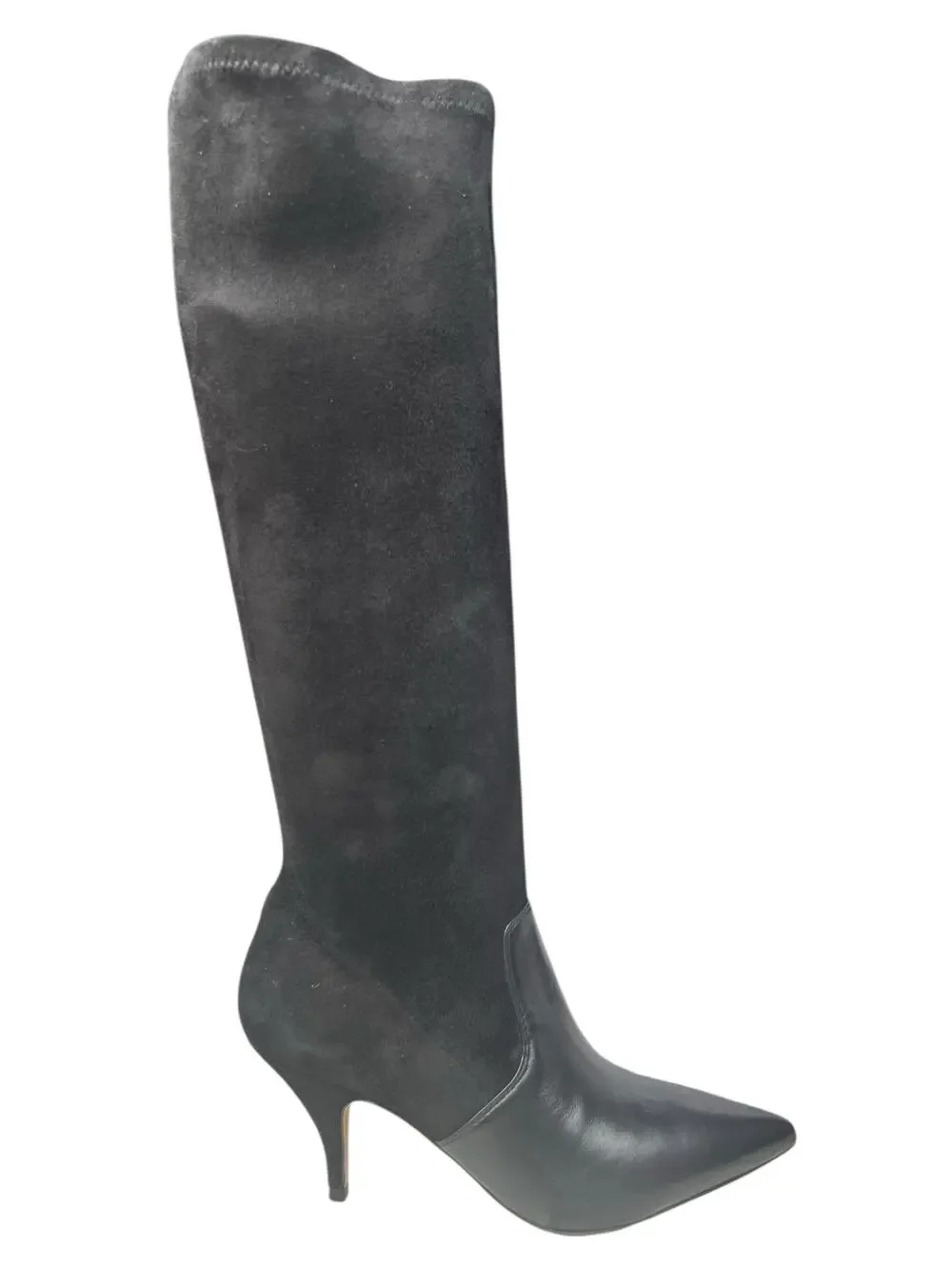 Tory Burch Women’s Georgina Black Leather Stretch Pointed Toe Boot Size US 8.5